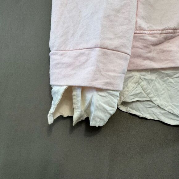 Tommy Hilfiger Women’s Pink Crewneck Size XL Cotton Polyester Rayon Preppy Style - Picture 3 of 15